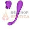 Pictor estimulador para parejas con succionador y vibrador